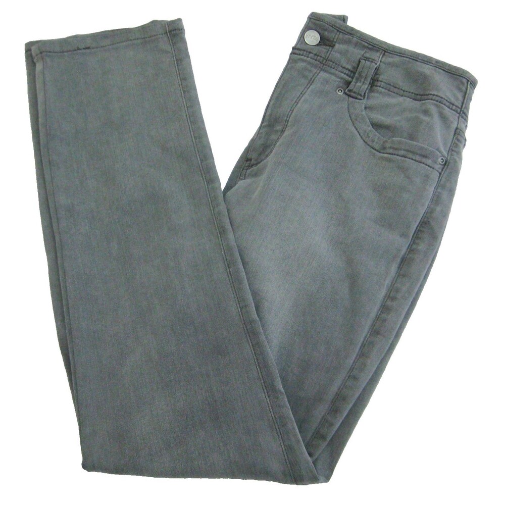 NYDJ Gray Jeans Womens Size 4 Denim Pants 4 Pockets Straight Fit Lift Tuck
